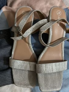Silver Sparkling Sandals