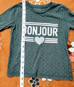Cute Bonjour Top
