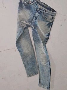 Distressed Denim Jeans