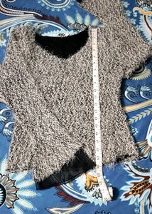 FLUFFY KNIT SWEATER 🩶