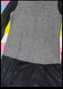 Striped Top with Collar Detail