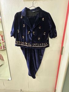 Elegant Velvet Kurta Set