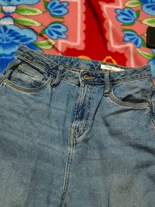 Wide Leg Denim Jeans