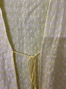 Yellow Embroidered Shrug
