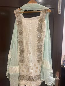 Pure Cotton With Lace Work