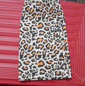 Leopard Print Mini Skirt