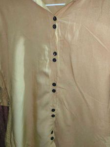 Yellow Button-Down Top