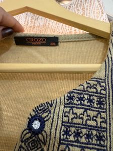 Elegant Khaki Green Kurti