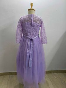 Lavender Lace &amp; Tulle Gown