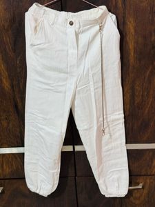 White Joggers For Women