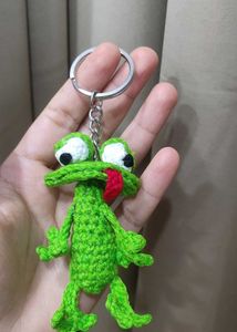 Crochet Frog Keychain