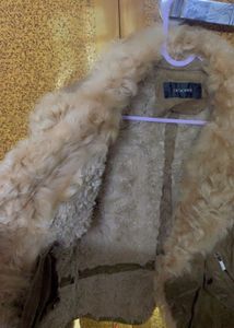 Y2K Faux Fur Trimmed Jacket