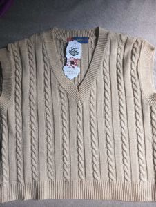 Cable Knit Sweater Vest