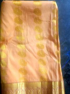 Elegant Pink &amp; Gold Saree