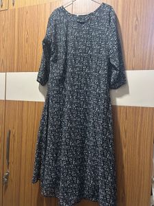 Black & White Print Dress