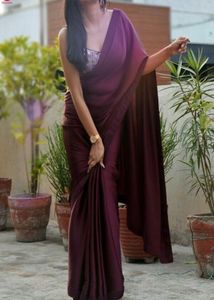 Elegant Maroon Saree