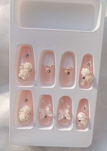 3D Crystal Diamond Nails Tips Professional Design