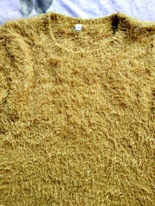 Yellow Fuzzy Trendy Sweater