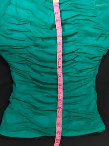 Ruched Mesh Top