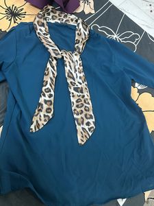 Partywear Teal Colour Top