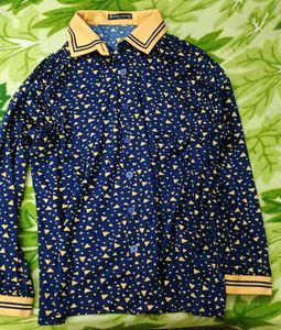 Retro Geometric Print Shirt