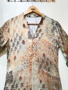 Aaya Printed Tunic Kurti And Pant 🌷