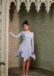 Asymmetrical Mini bodysuit