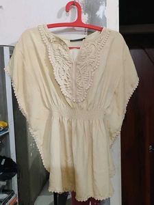 Elegant Beige Lace Top