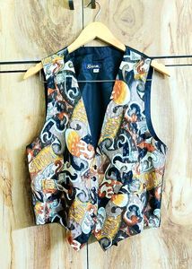 Printed Vest Size-38