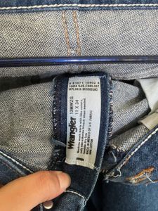 Wrangler Unisex Blue Straight Jeans