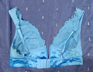 Blue Lace Bra