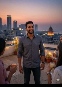 Men's Smoke Grey Casual Shirt