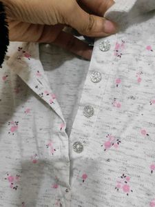Floral Print Polo T-Shirt