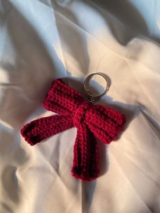 Crochet Bow Keychain
