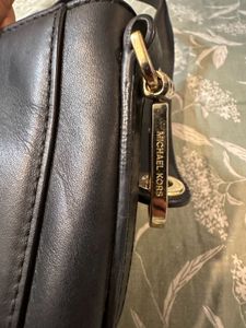 Michael Kors Black Flap Cross Body Bag