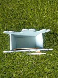 Baby Blue Crown 👑 Design Photo Frame Pen Stand