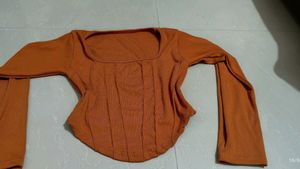 RUST CROP TOP (SPECIALLY FOR WARM SKIN TONE)