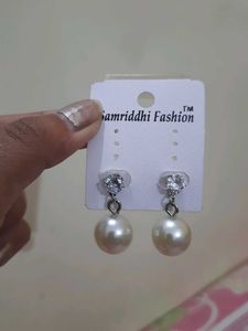 Pearl Drop Western Earrings