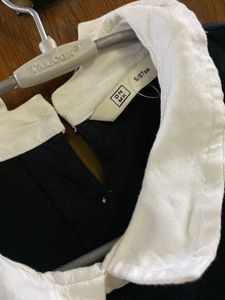 Black &amp; White Layered Top