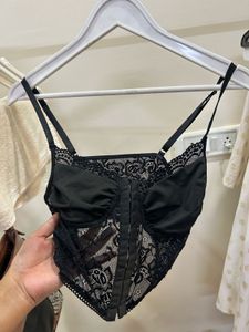 Black Lace Bustier