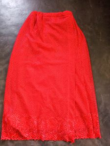 Red Lace Skirt