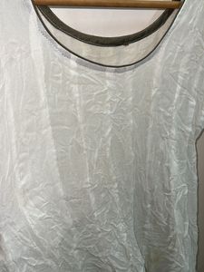 Full Flare A Line Plain Bordered Kurta