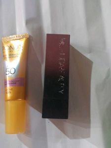 Ponds suncream + lipstick
