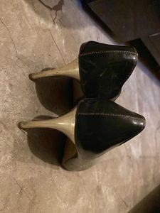 Black And Grey Heels
