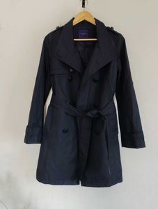 Navy Blue Classic Trench Coat