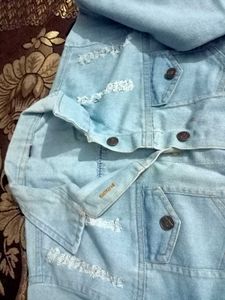 Cute Denim Jacket - Hello Kitty