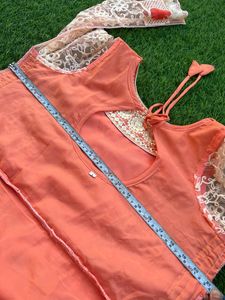 Full embroidery work dress
