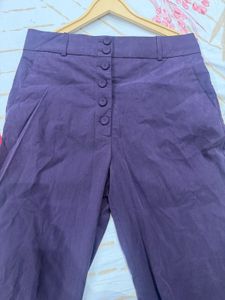 Purple Wide Leg Pants