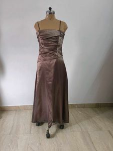 Elegant Brown Maxi Dress