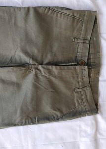 Olive Green Slim Fit pant